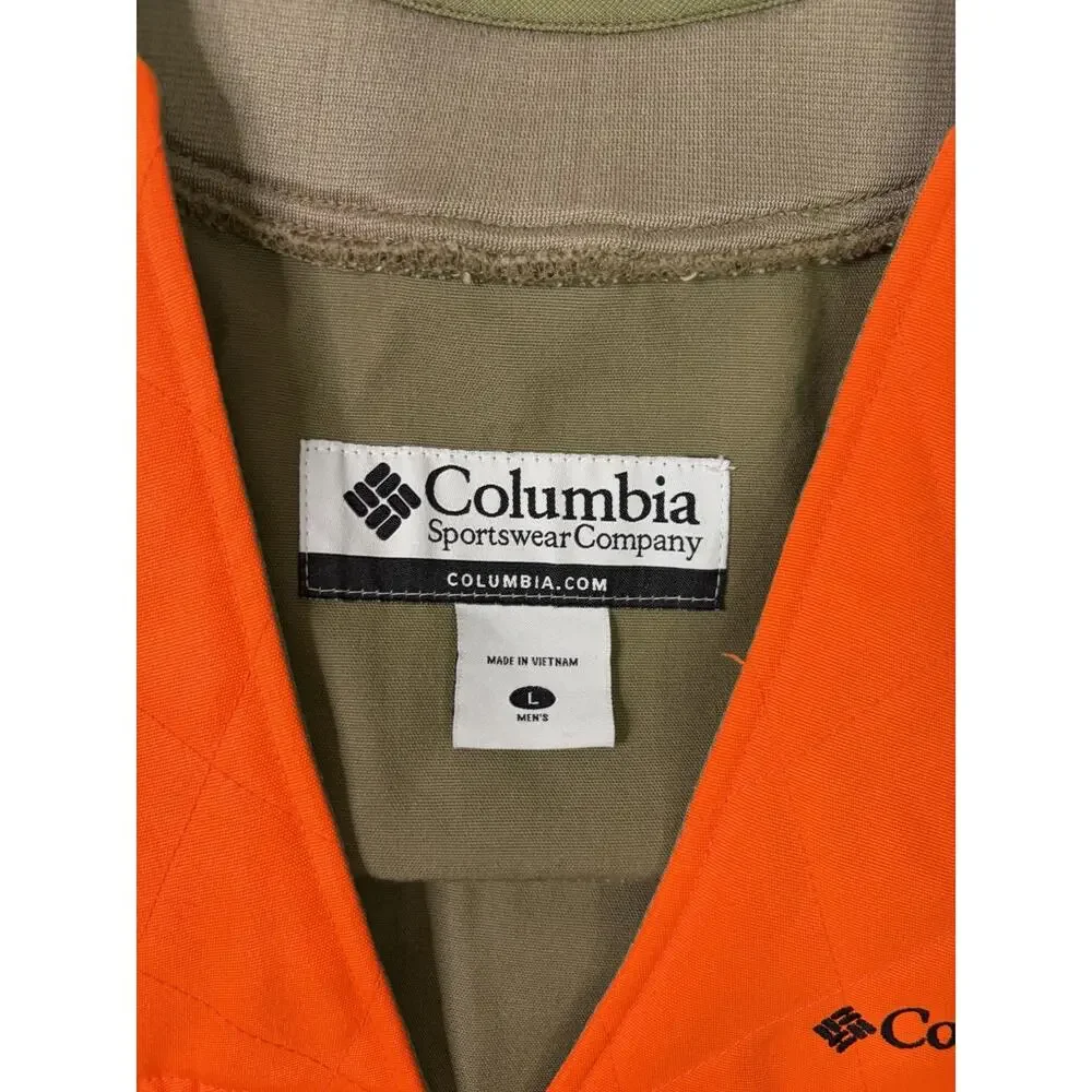 Columbia PHG Hunting Vest Mens Large Blaze Orange Upland Bird Shooting Game Bag